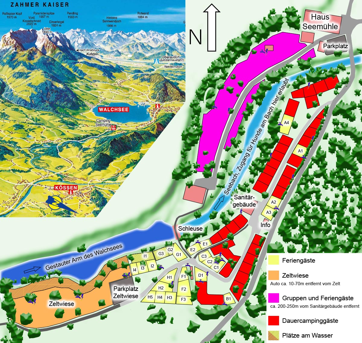 Camping-Platzplan